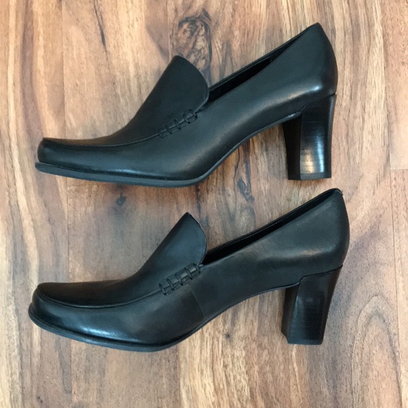 NWOT Franco Sarto 2.75 inch stacked block heel loafer-styled pump - Picture 2 of 8